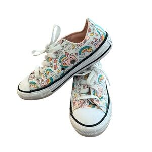Converse chuck taylor Kids White Unicorn rainbow Sneakers